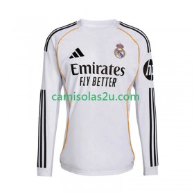 Camisolas de futebol Real Madrid Equipamento Principal 2025/26 Manga Comprida